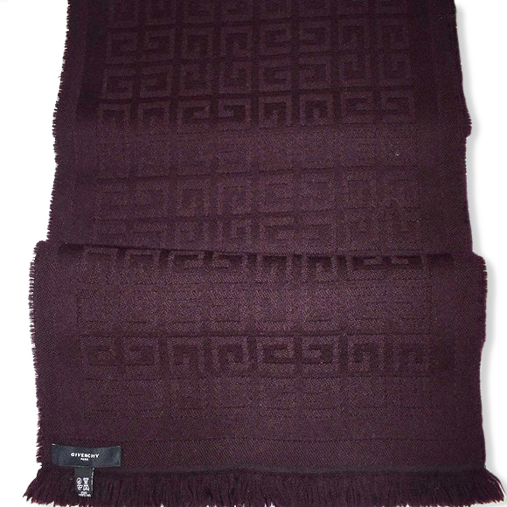 Auth Givenchy Vintage "G" Monogram Pattern Scarf - image 6